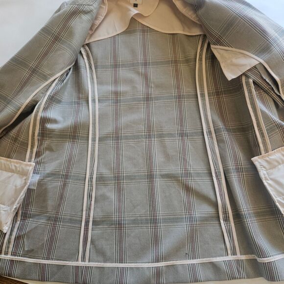 NEW CABI Sz 8 Sleuth Structured Blazer Cranbury Crush Long Double Breasted - Picture 9 of 12